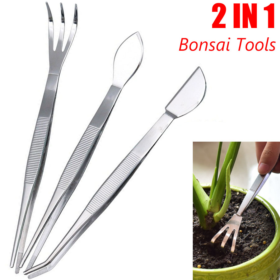 Bonsai Garden Rake - Penggaruk Akar Profesional Baja Tahan Karat