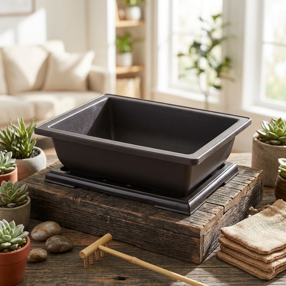 Piring Penyangga Pot Tanaman,  - Bonsai Garden Backyard ulasan dan harga