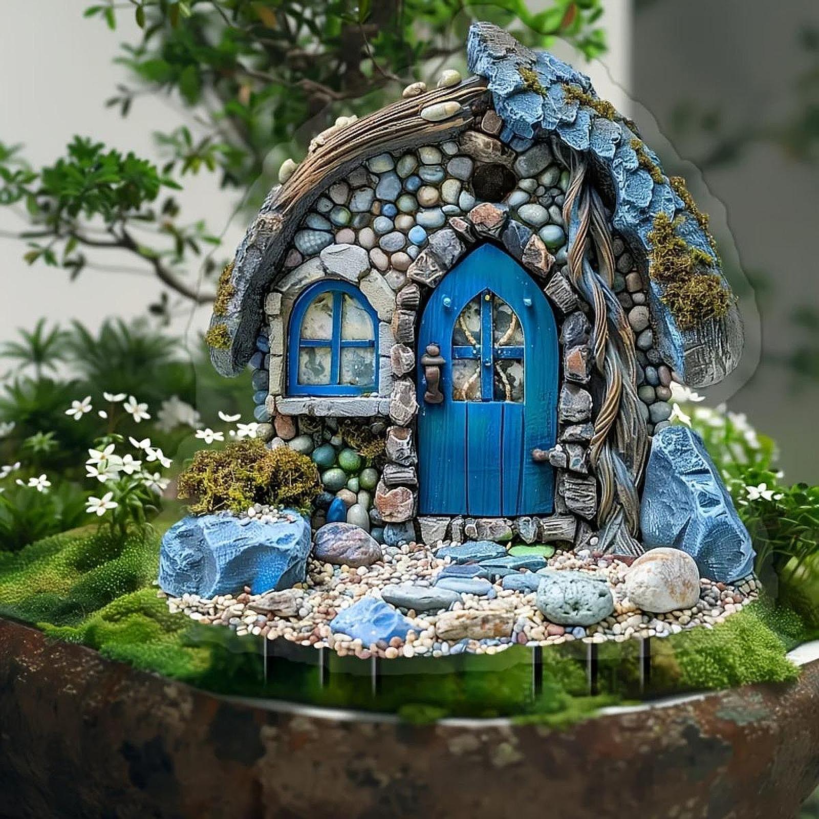 Tanda Dekoratif Taman Rumah 2D - Bonsai Garden Backyard ulasan dan harga