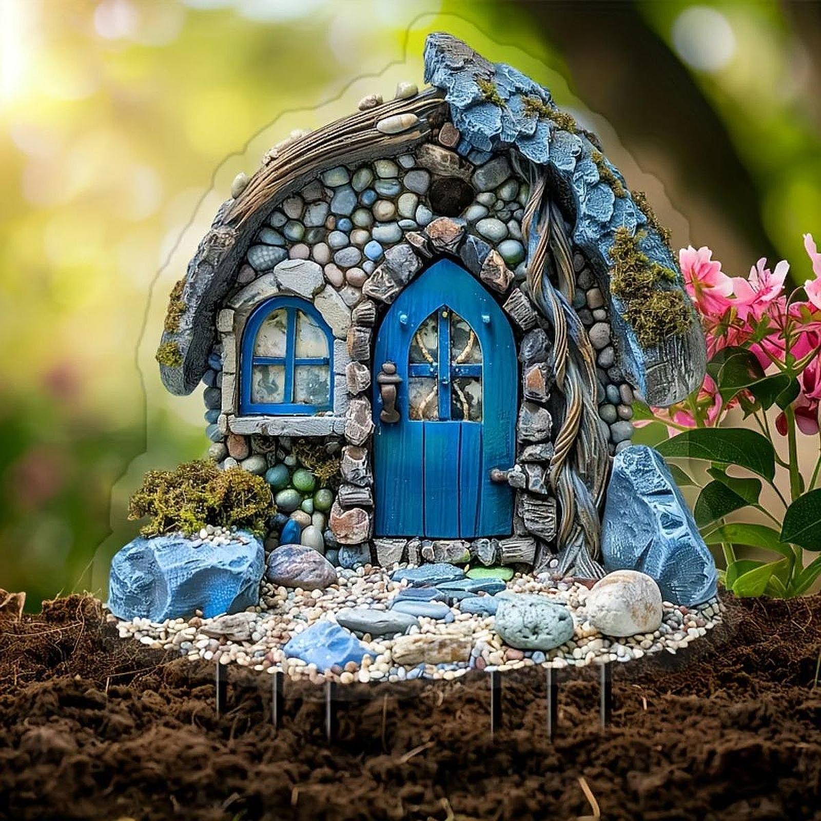 Tanda Dekoratif Taman Rumah 2D - Bonsai Garden Backyard ulasan dan harga