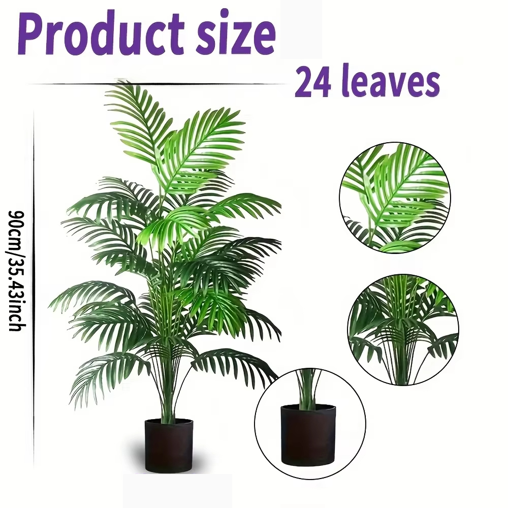 24 Daun Palem Areca Tanaman Bu - Bonsai Garden Accessories ulasan dan harga