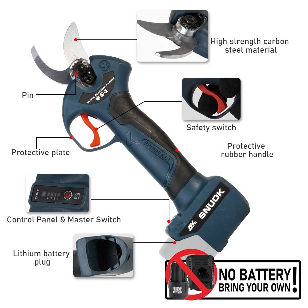 SNUOK 12V Gunting Pemangkas Li - Bonsai Garden Accessories ulasan dan harga