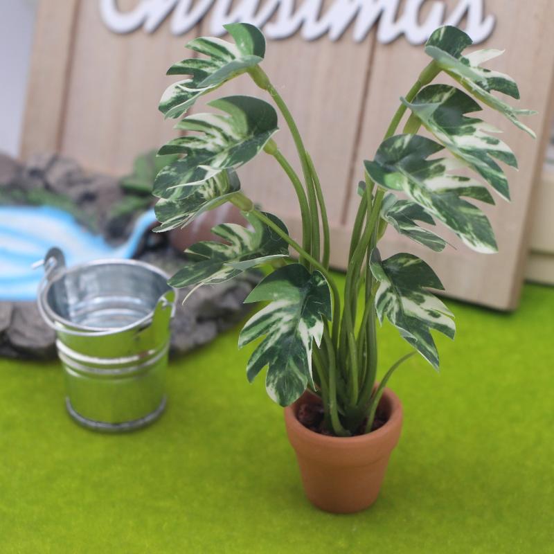 Baru.1PC 1/12 Rumah Boneka Sim - Bonsai Garden Home ulasan dan harga